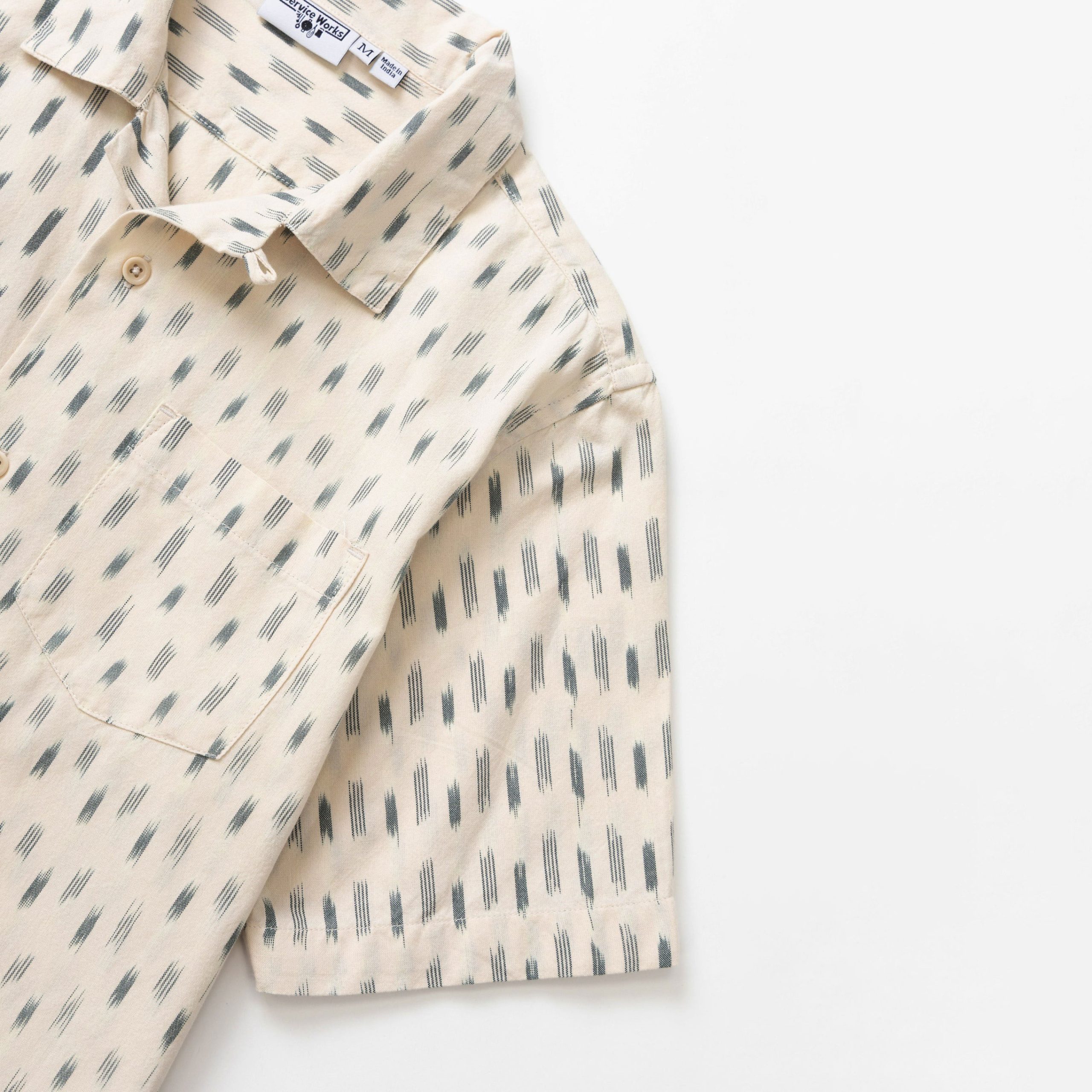 Service Works Ikat Short Sleeve Shirt - White