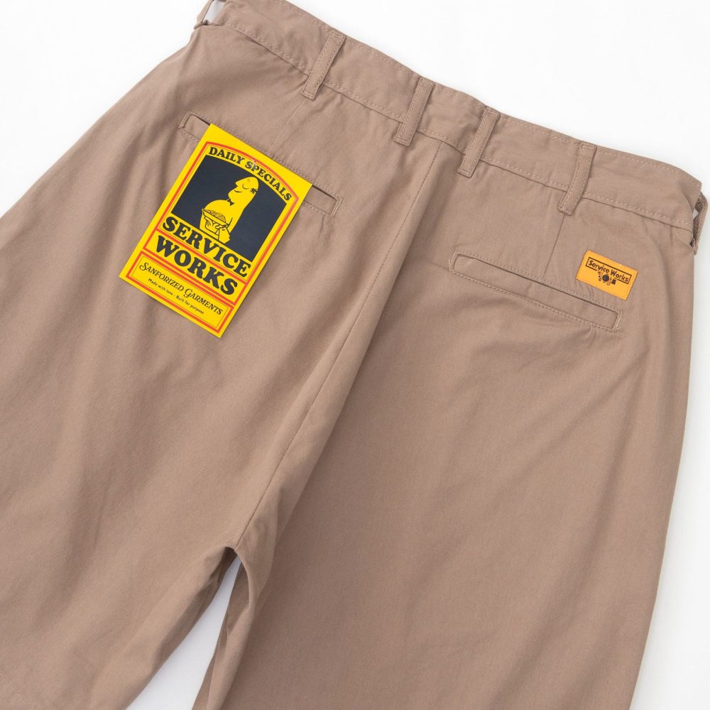 Service Works Twill Part Timer Short - Mushroom