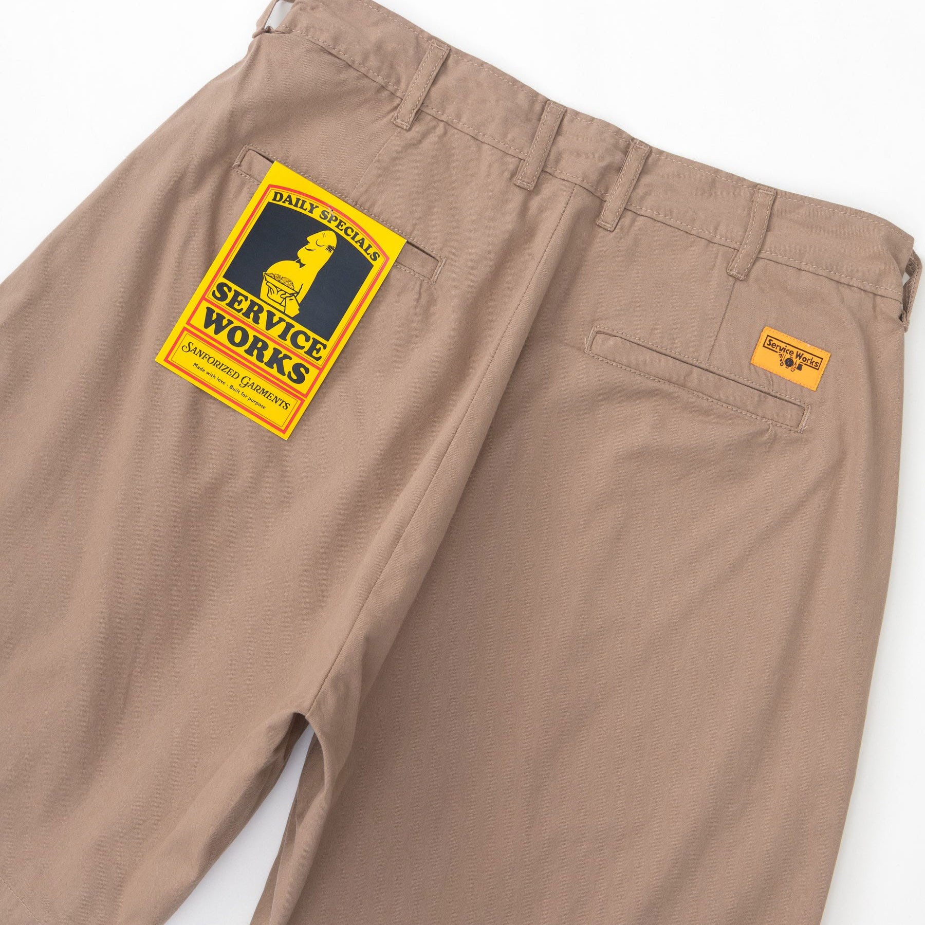 Service Works Twill Part Timer Short - Mushroom