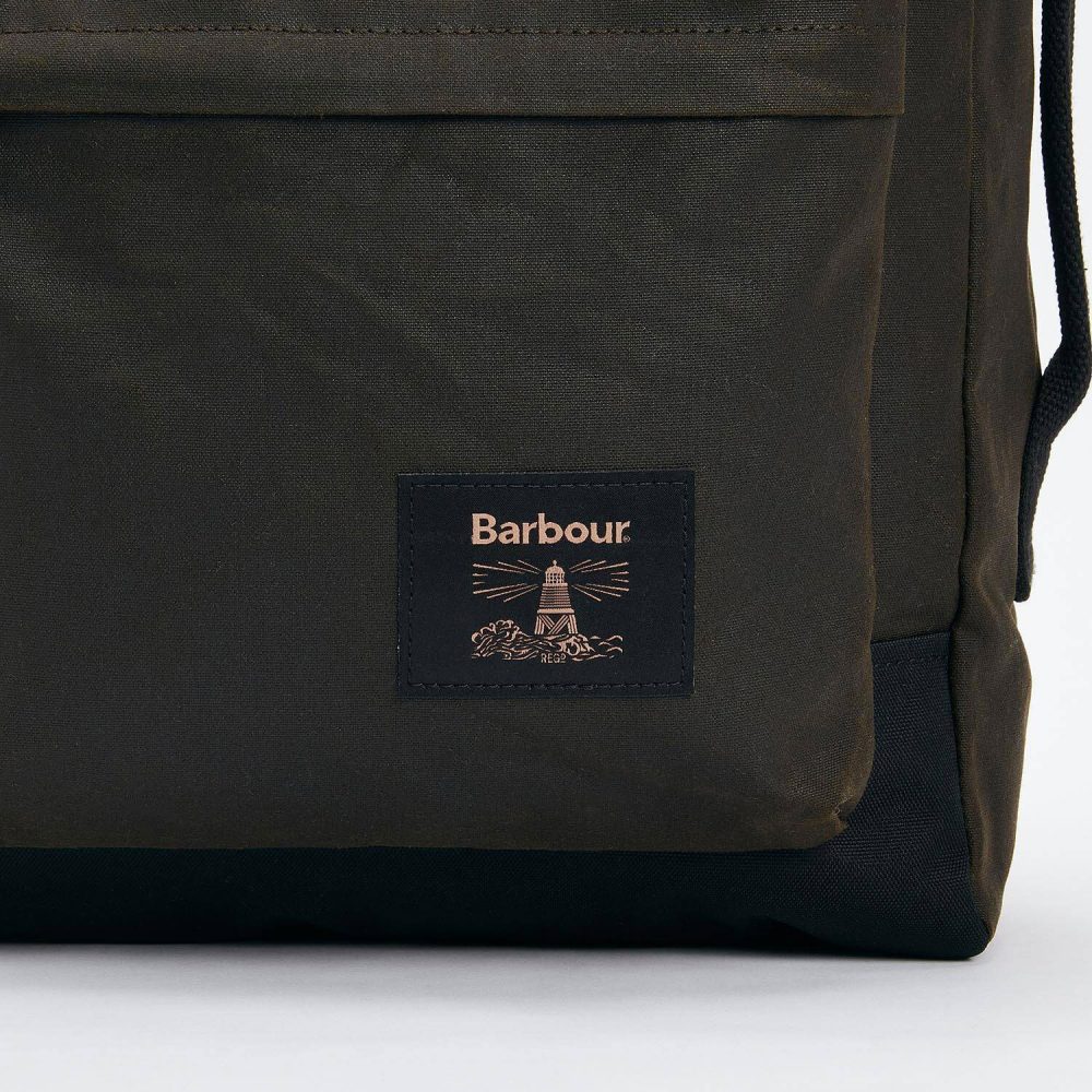Barbour Field Wax Backpack - Olive/Black Barbour Field Wax Backpack - Olive/Black