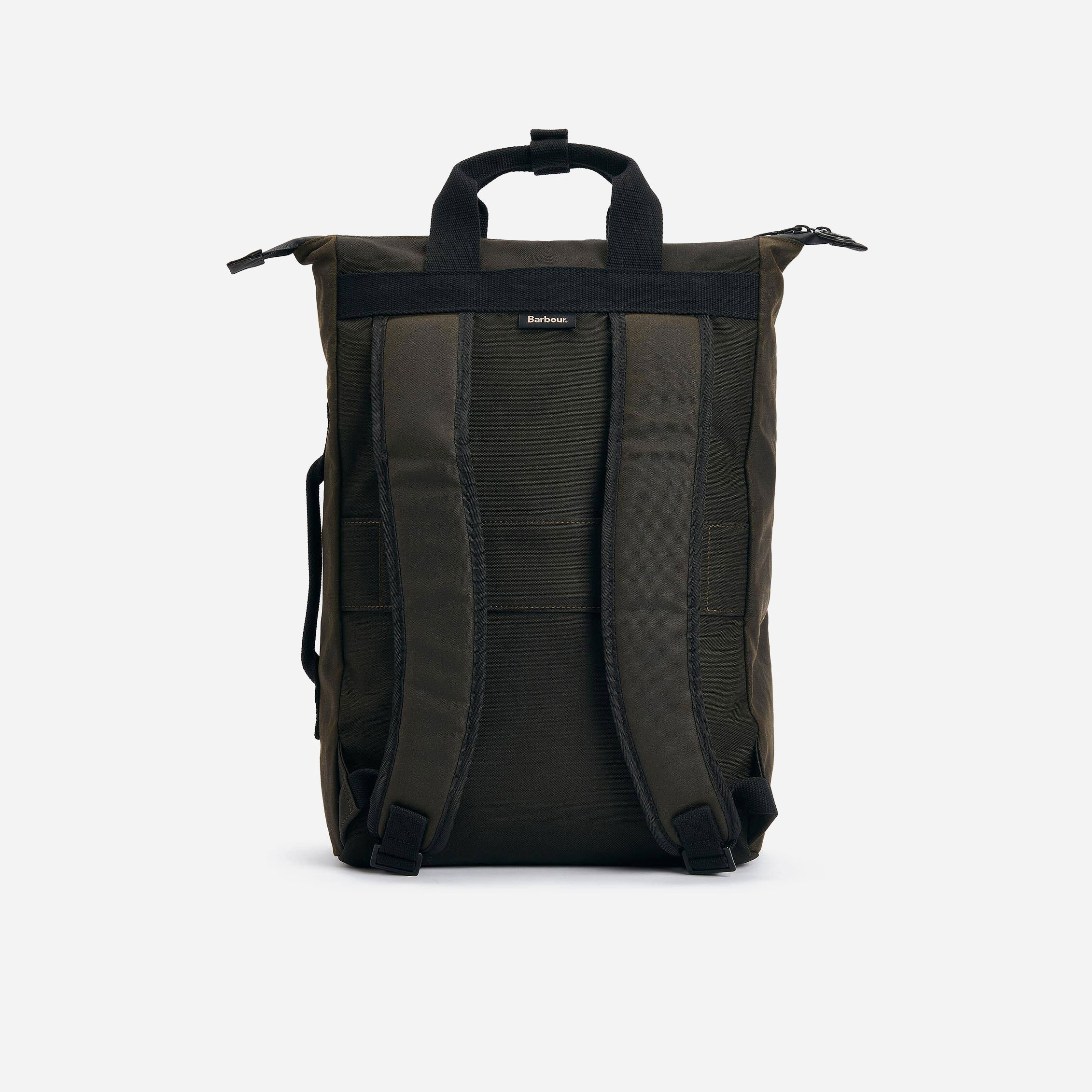 Barbour Field Wax Backpack - Olive/Black