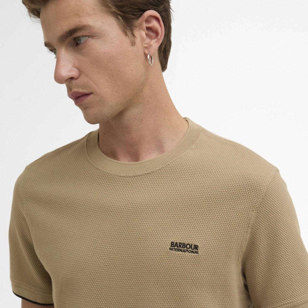 Barbour International Eamon Pique Tee - Coriander Barbour International Eamon Pique Tee - Coriander