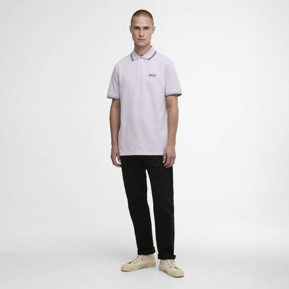 Barbour International Evan Tipped Polo - Thistle