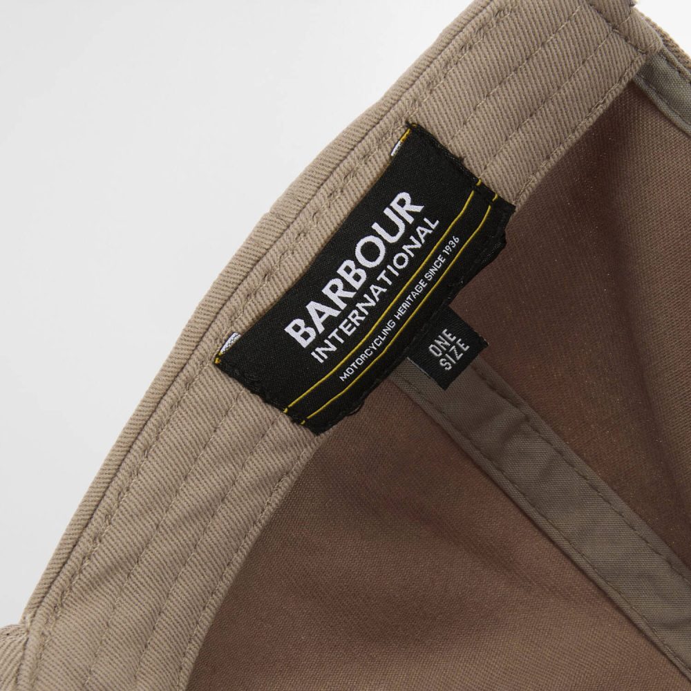 Barbour International Norton Drill Sports Strapback Cap - Concrete Barbour International Norton Drill Sports Strapback Cap - Concrete