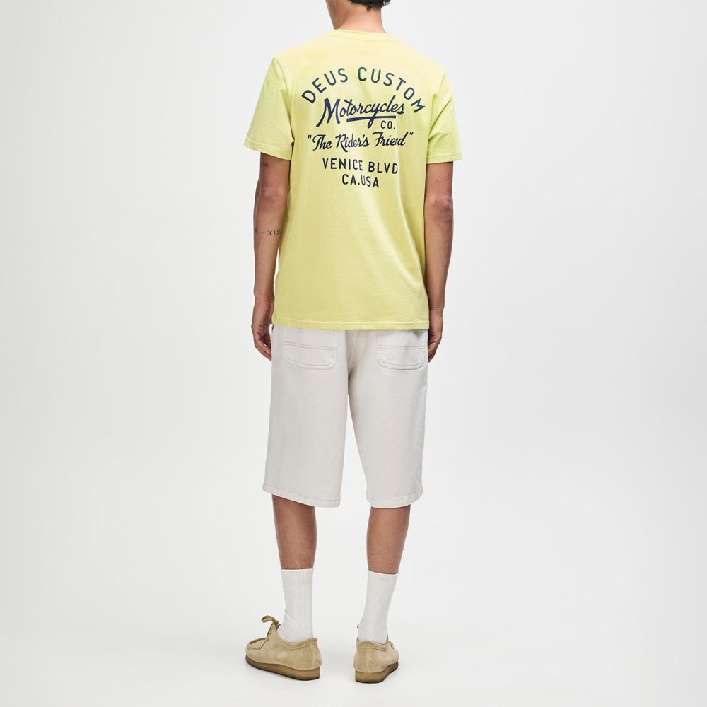 Deus Ex Machina Camber Tee - Canary Yellow