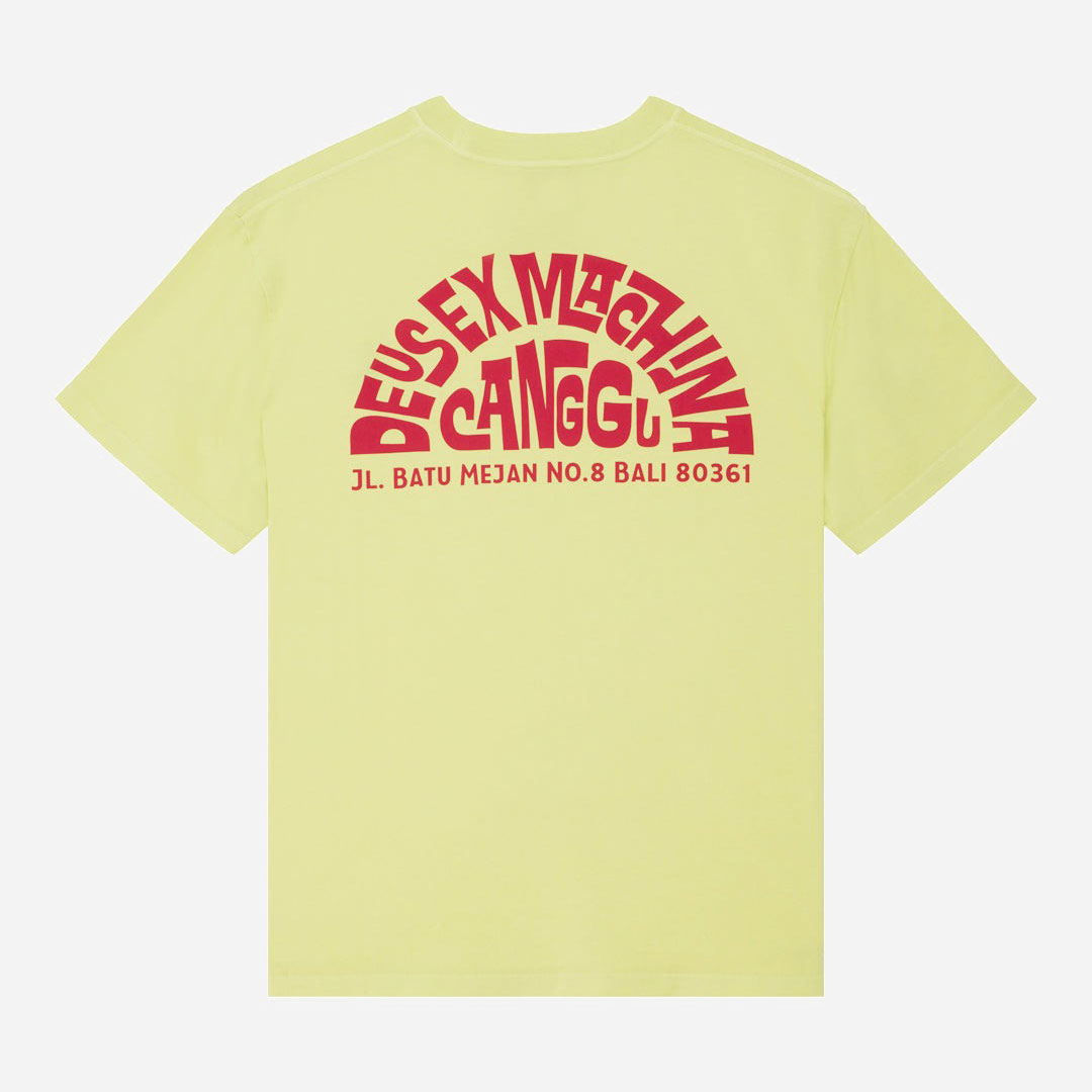 Deus Ex Machina Canggu Address Tee - Canary Yellow