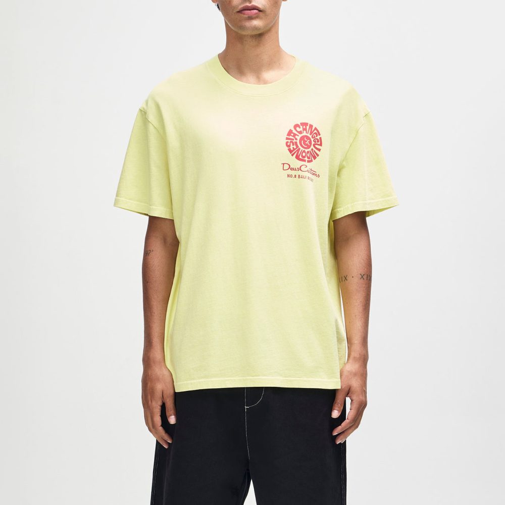 Deus Ex Machina Canggu Address Tee - Canary Yellow