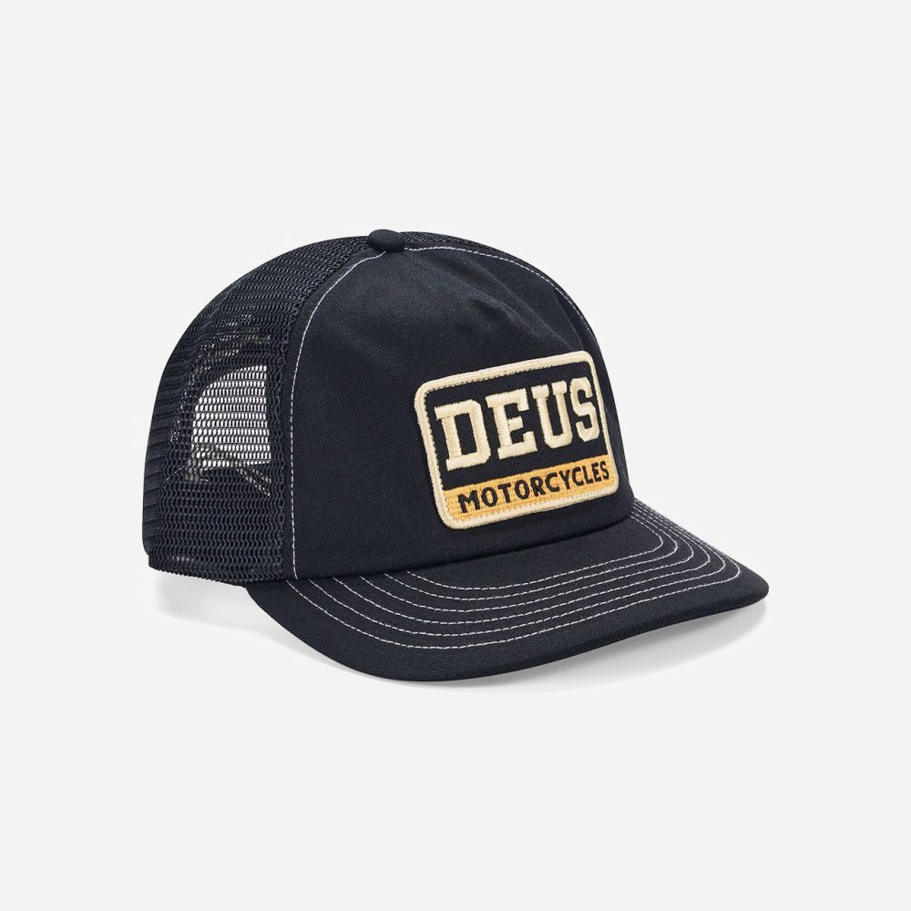 Deus Ex Machina Malden Trucker Cap - Black Deus Ex Machina Malden Trucker Cap - Black