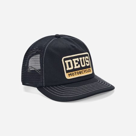 Deus Ex Machina Malden Trucker Cap - Black Deus Ex Machina Malden Trucker Cap - Black