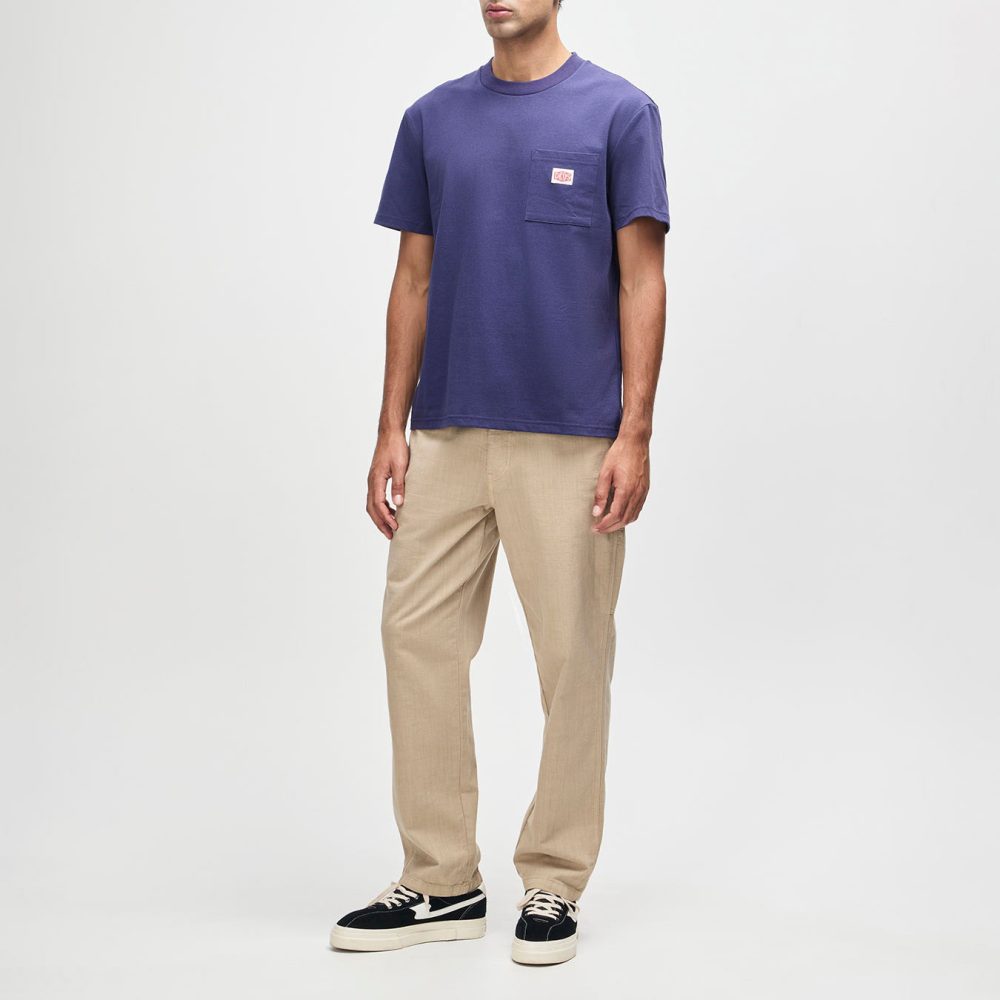Deus Ex Machina Parts & Service Pocket Tee - French Blue Deus Ex Machina Parts & Service Pocket Tee - French Blue