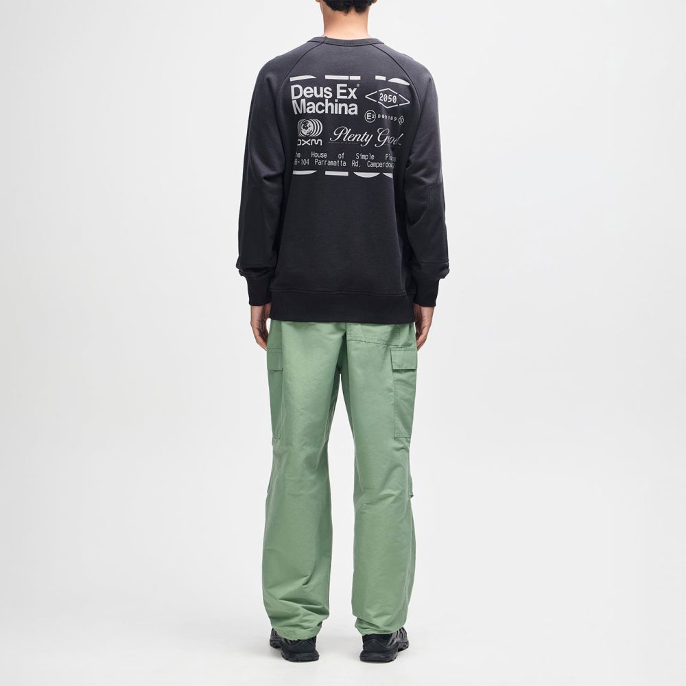 Deus Ex Machina Plenty Good Crewneck Sweatshirt - Black Deus Ex Machina Plenty Good Crewneck Sweatshirt - Black