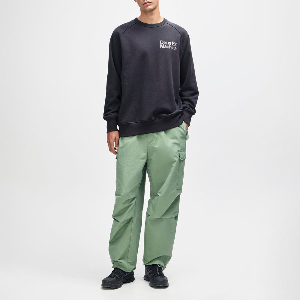 Deus Ex Machina Plenty Good Crewneck Sweatshirt - Black Deus Ex Machina Plenty Good Crewneck Sweatshirt - Black