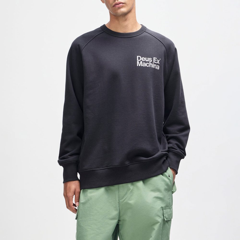 Deus Ex Machina Plenty Good Crewneck Sweatshirt - Black Deus Ex Machina Plenty Good Crewneck Sweatshirt - Black