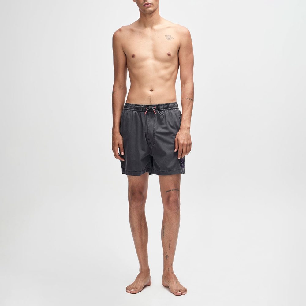 Deus Ex Machina Sandbar Garment Dyed Short - Anthracite