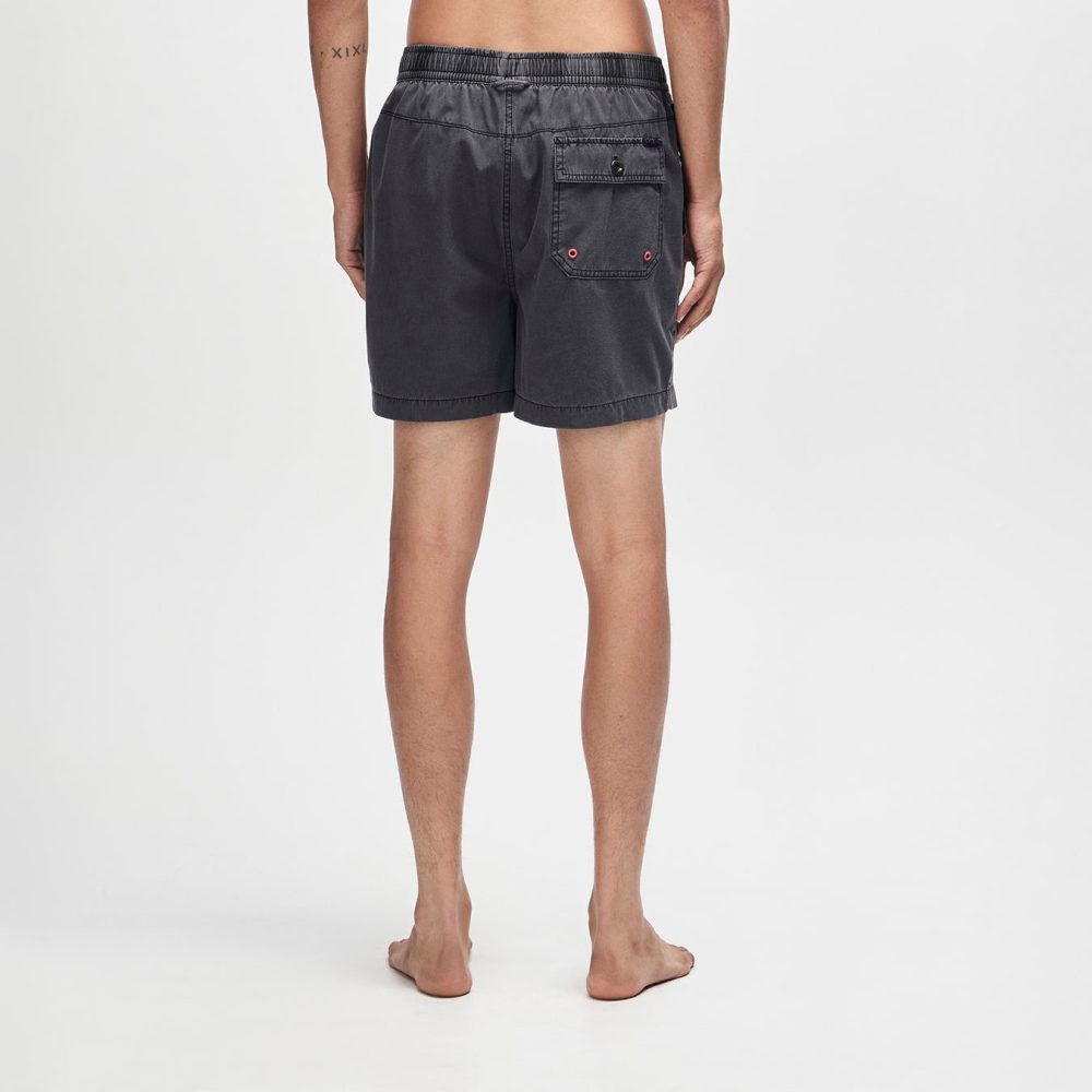 Deus Ex Machina Sandbar Garment Dyed Short - Anthracite