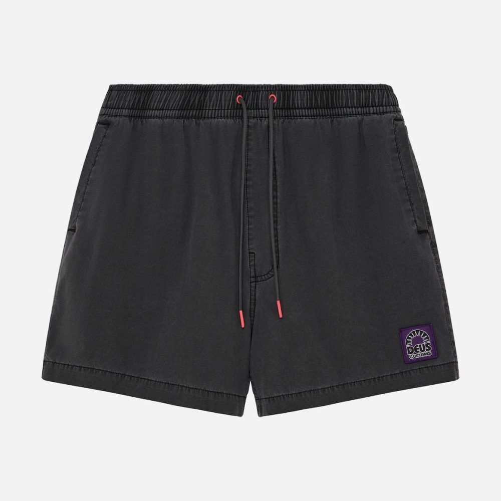 Deus Ex Machina Sandbar Garment Dyed Short - Anthracite