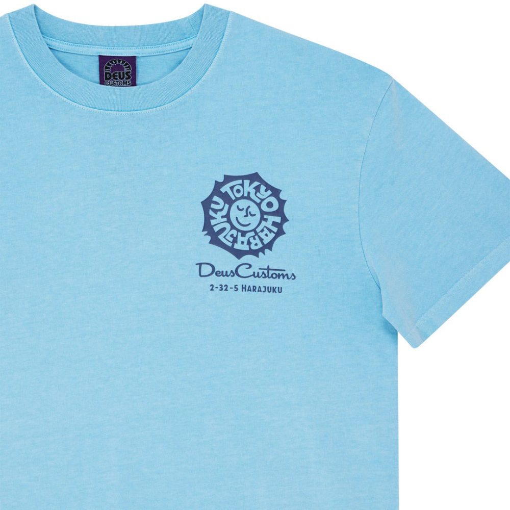 Deus Ex Machina Tokyo Address Tee - Bonnie Blue Deus Ex Machina Tokyo Address Tee - Bonnie Blue