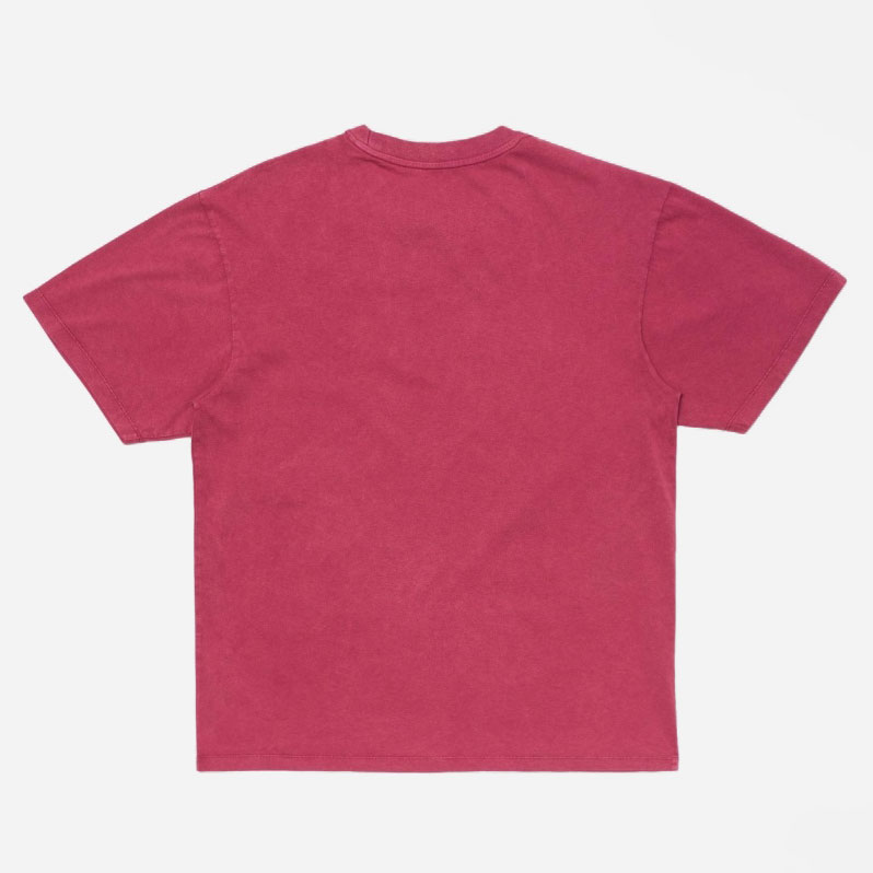 Edwin Axiom Tee - Red Plum/Marble Fade Out