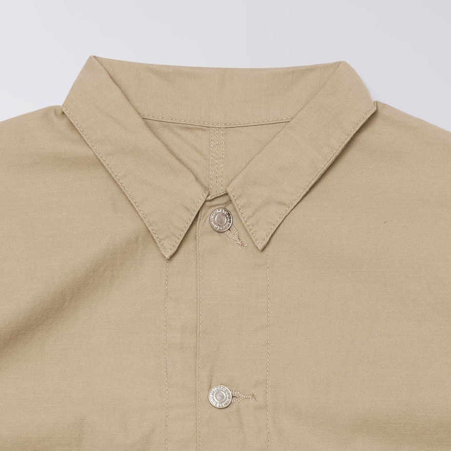 Edwin Coverall Jacket - Beige/Garment Washed