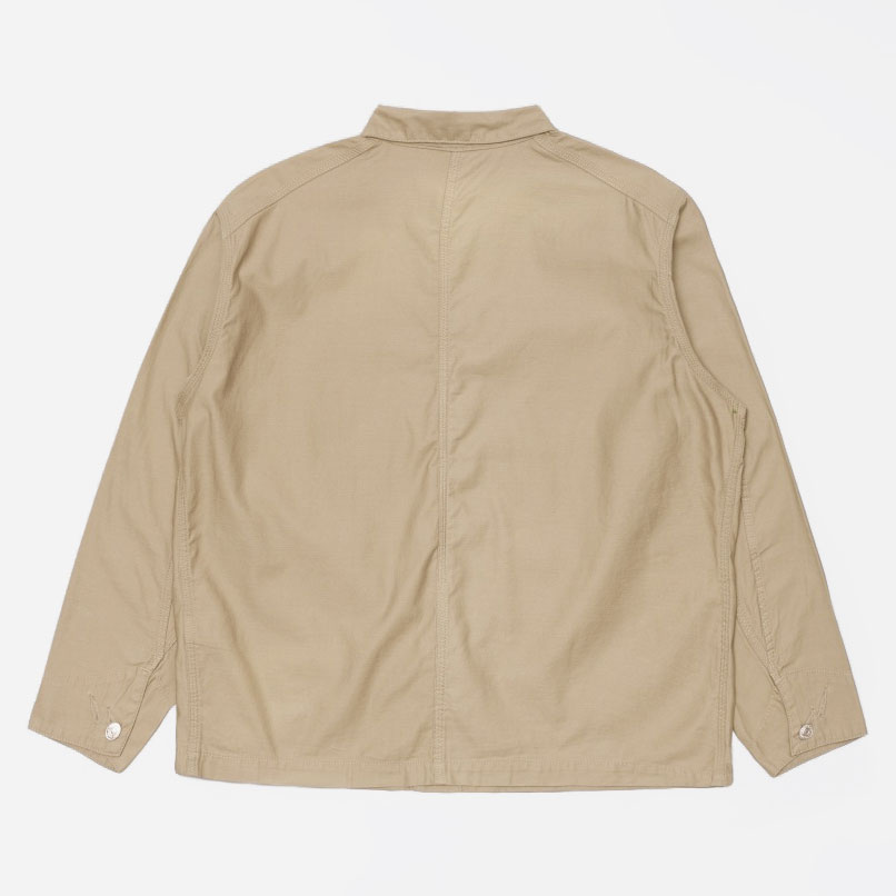 Edwin Coverall Jacket - Beige/Garment Washed