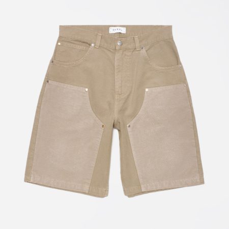 Edwin Double Knee Worker Short - Seneca Rock/Two Tone Garment Dyed