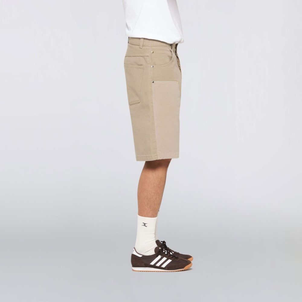 Edwin Double Knee Worker Short - Seneca Rock/Two Tone Garment Dyed