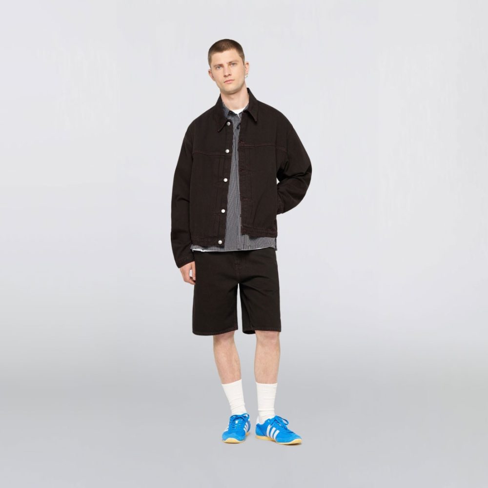 Edwin Freeland Jacket - Black/Coffee Bean Overdyed