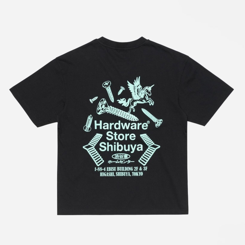 Edwin Hardware Store Shibuya Tee - Black/Garment Washed Edwin Hardware Store Shibuya Tee - Black/Garment Washed