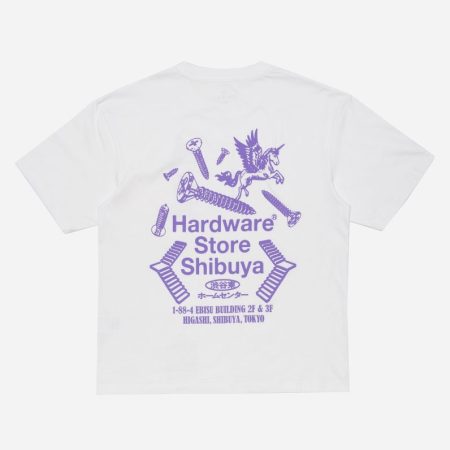 Edwin Hardware Store Shibuya Tee - White/Garment Washed