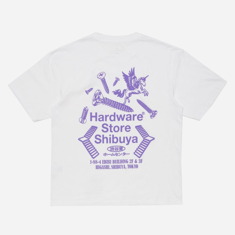 Edwin Hardware Store Shibuya Tee - White/Garment Washed Edwin Hardware Store Shibuya Tee - White/Garment Washed