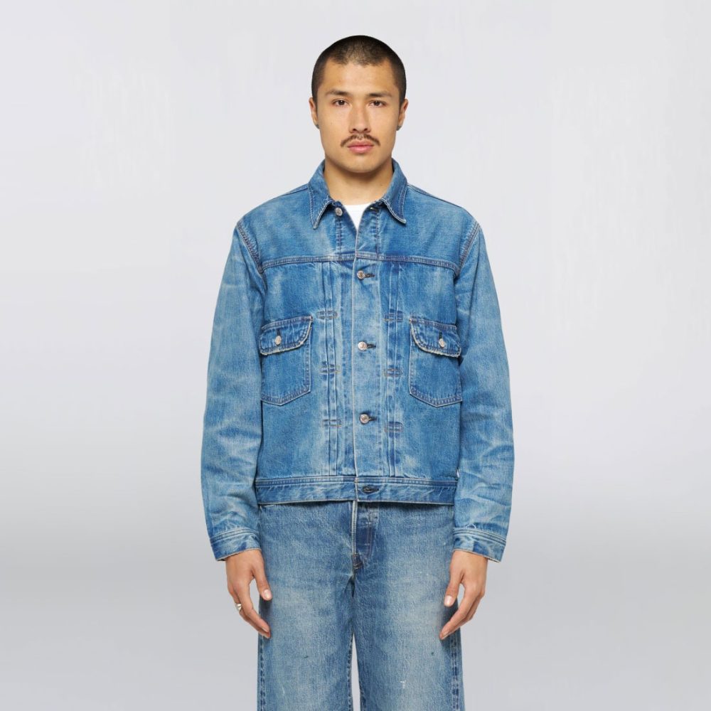 Edwin Kaihara Pure Indigo Rainbow Selvage Denim Jacket - Blue/Light Used