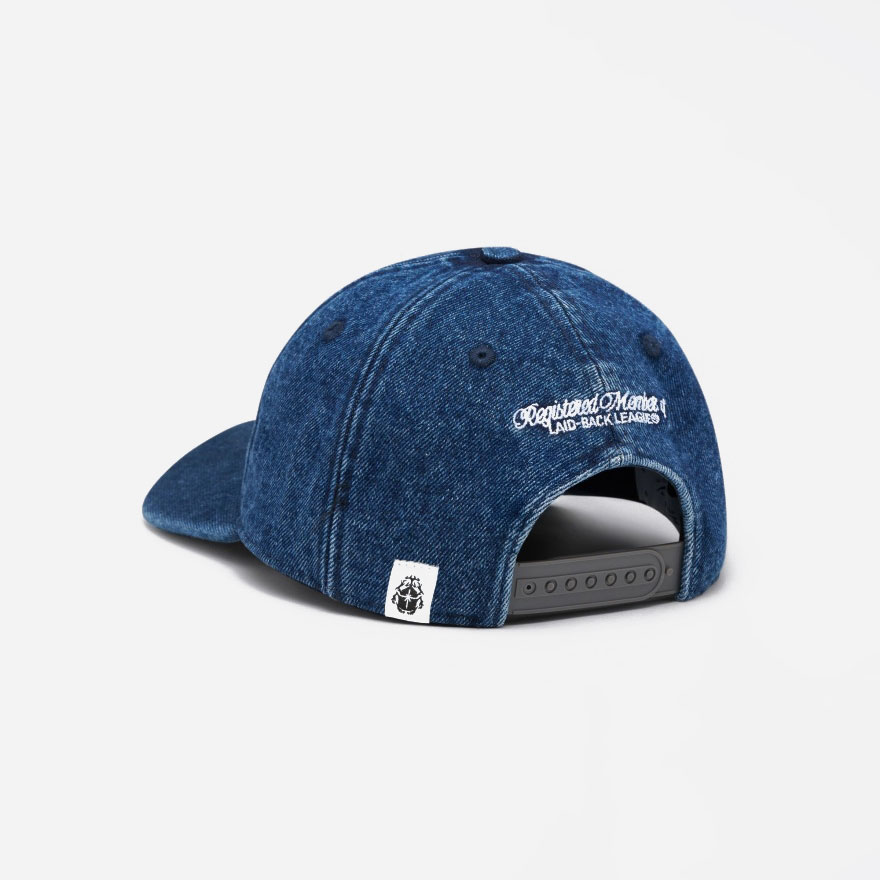 Edwin Laid-back League Snapback Cap - Blue/Sandstone Washed