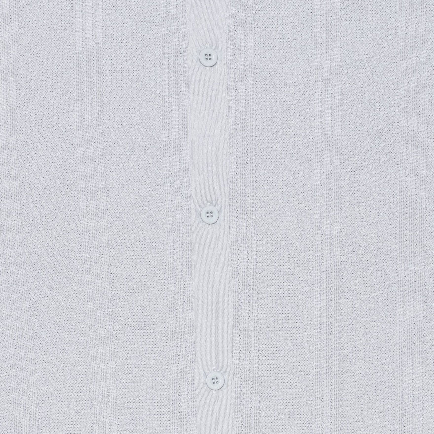 Edwin Luis Buttoned Knitted Polo - Grey Edwin Luis Buttoned Knitted Polo - Grey