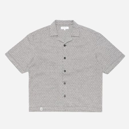 Edwin Saga Short Sleeve Shirt - Black/White/Garment Washed Edwin Saga Short Sleeve Shirt - Black/White/Garment Washed