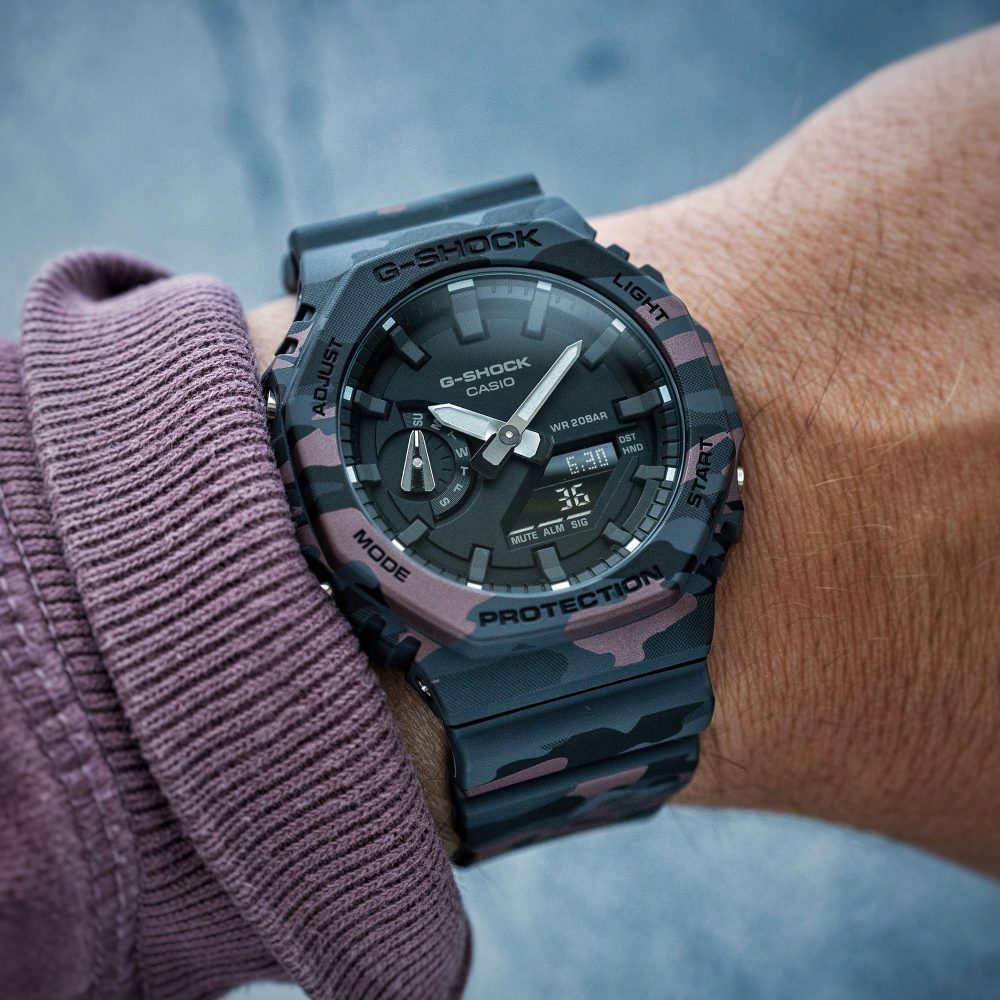 G-Shock GA-2100CM-8AER Original Camouflage Pattern Watch