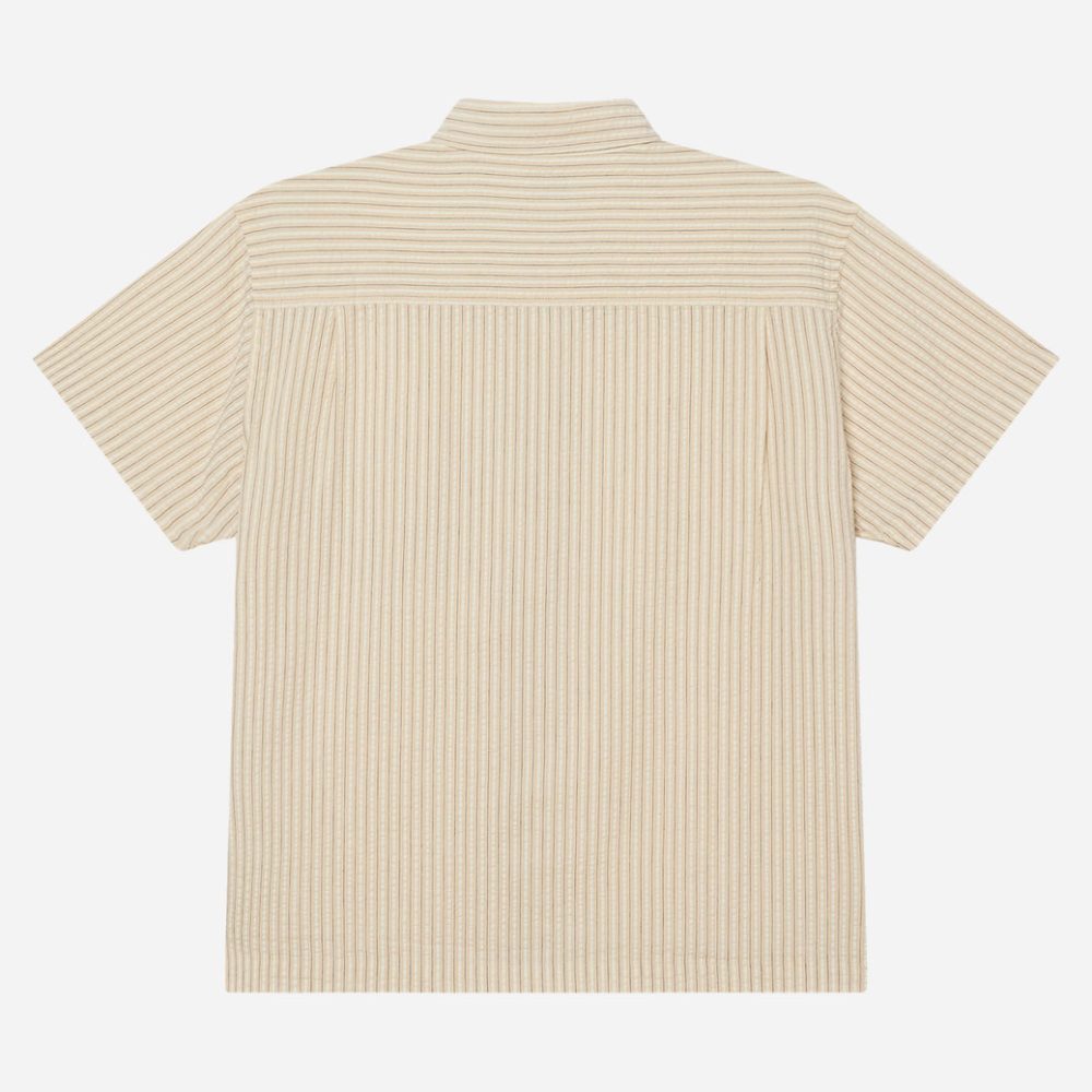 Obey Alan Short Sleeve Woven Shirt - Unbleached/Multi