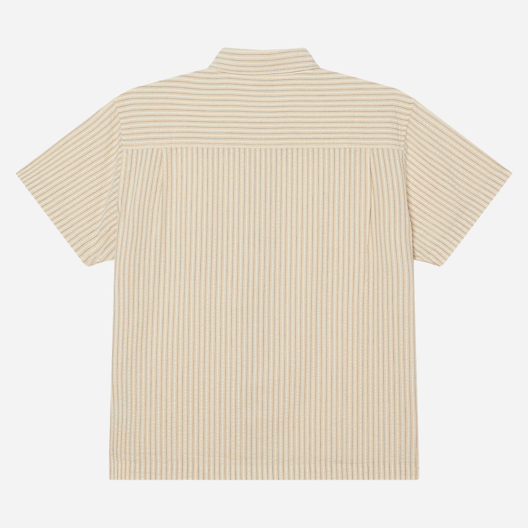 Obey Alan Short Sleeve Woven Shirt - Unbleached/Multi