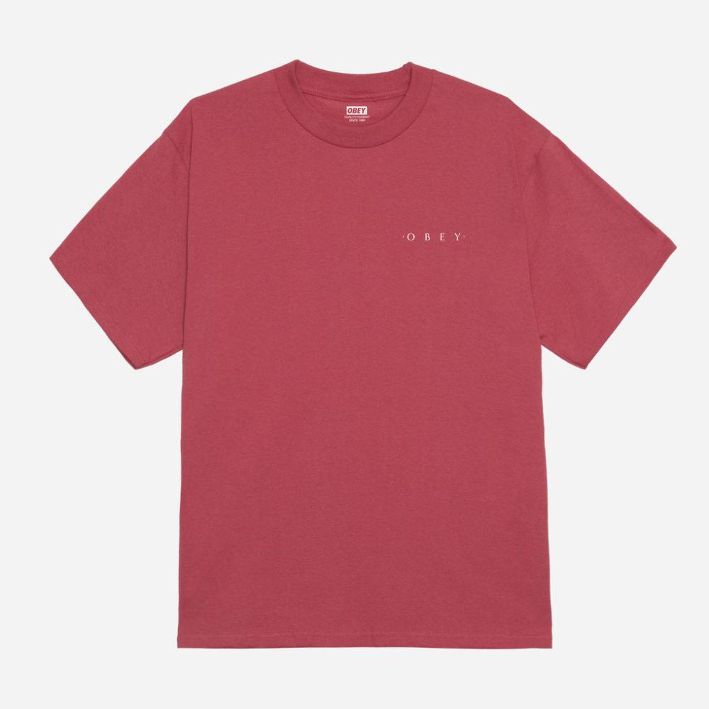 Obey Architecture Of The Uni Classic Tee - Mineral Red