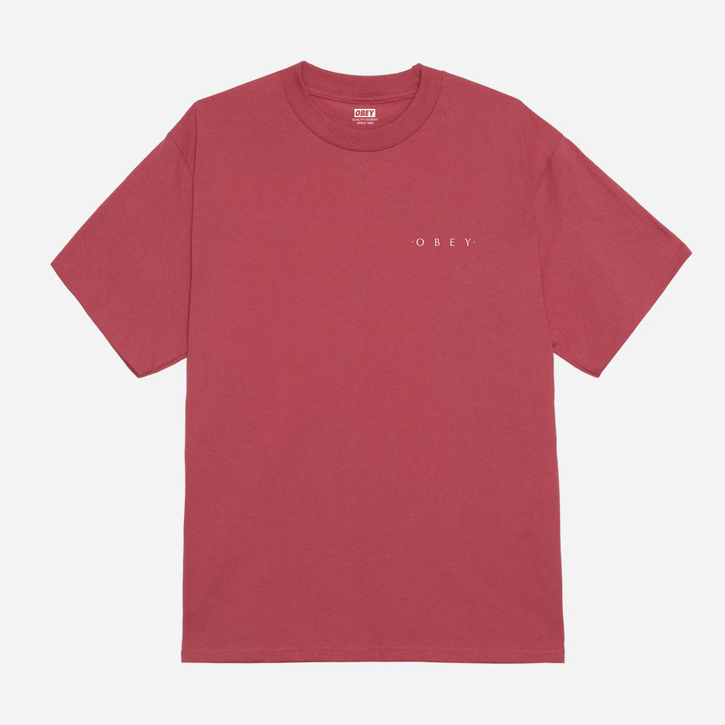 Obey Architecture Of The Uni Classic Tee - Mineral Red