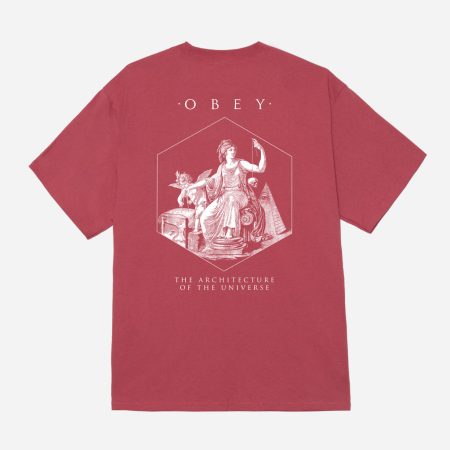 Obey Architecture Of The Uni Classic Tee - Mineral Red