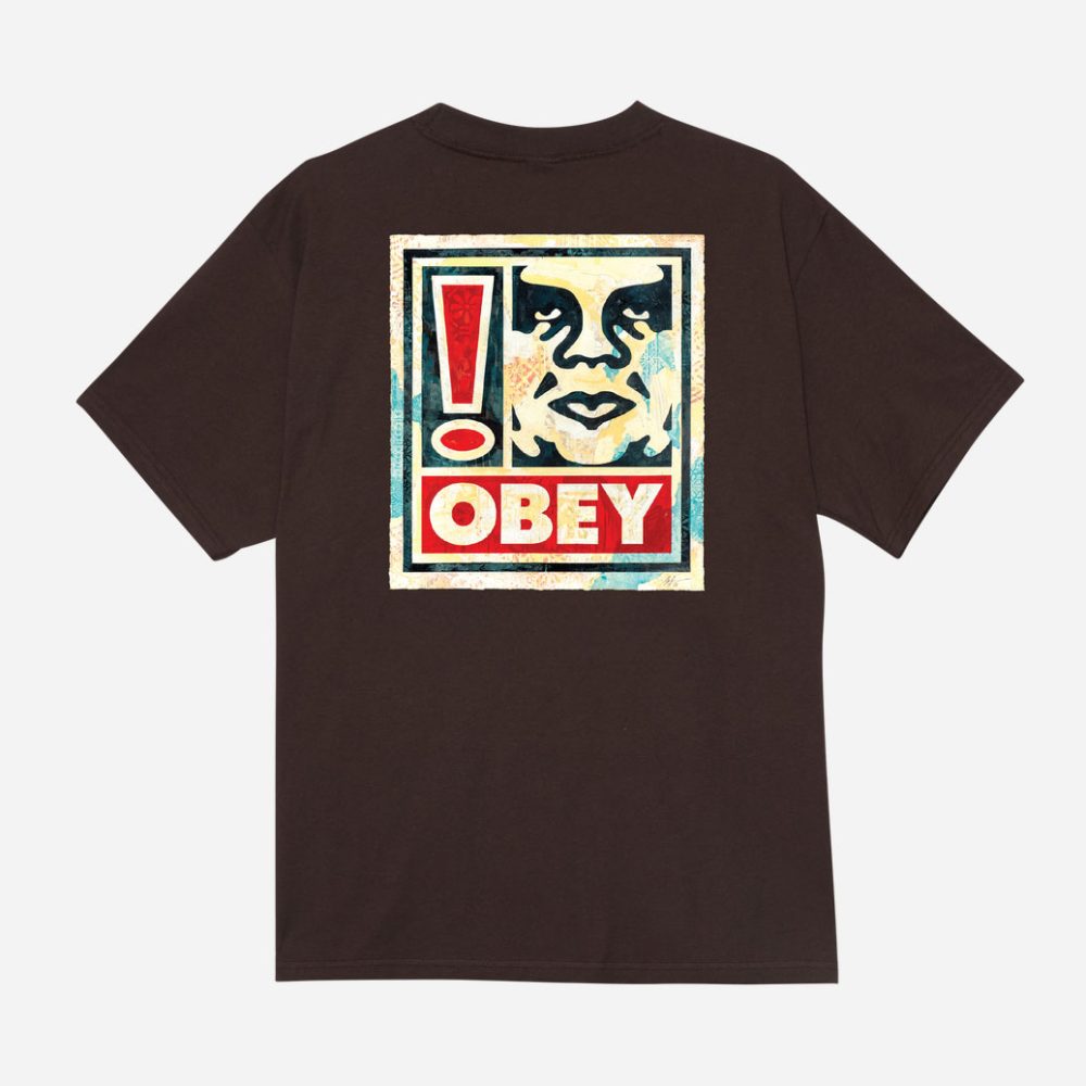 Obey Exclamation Classic Tee - Java Brown