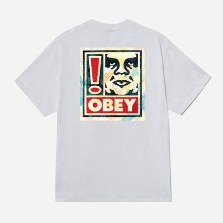 Obey Exclamation Classic Tee - White Obey Exclamation Classic Tee - White