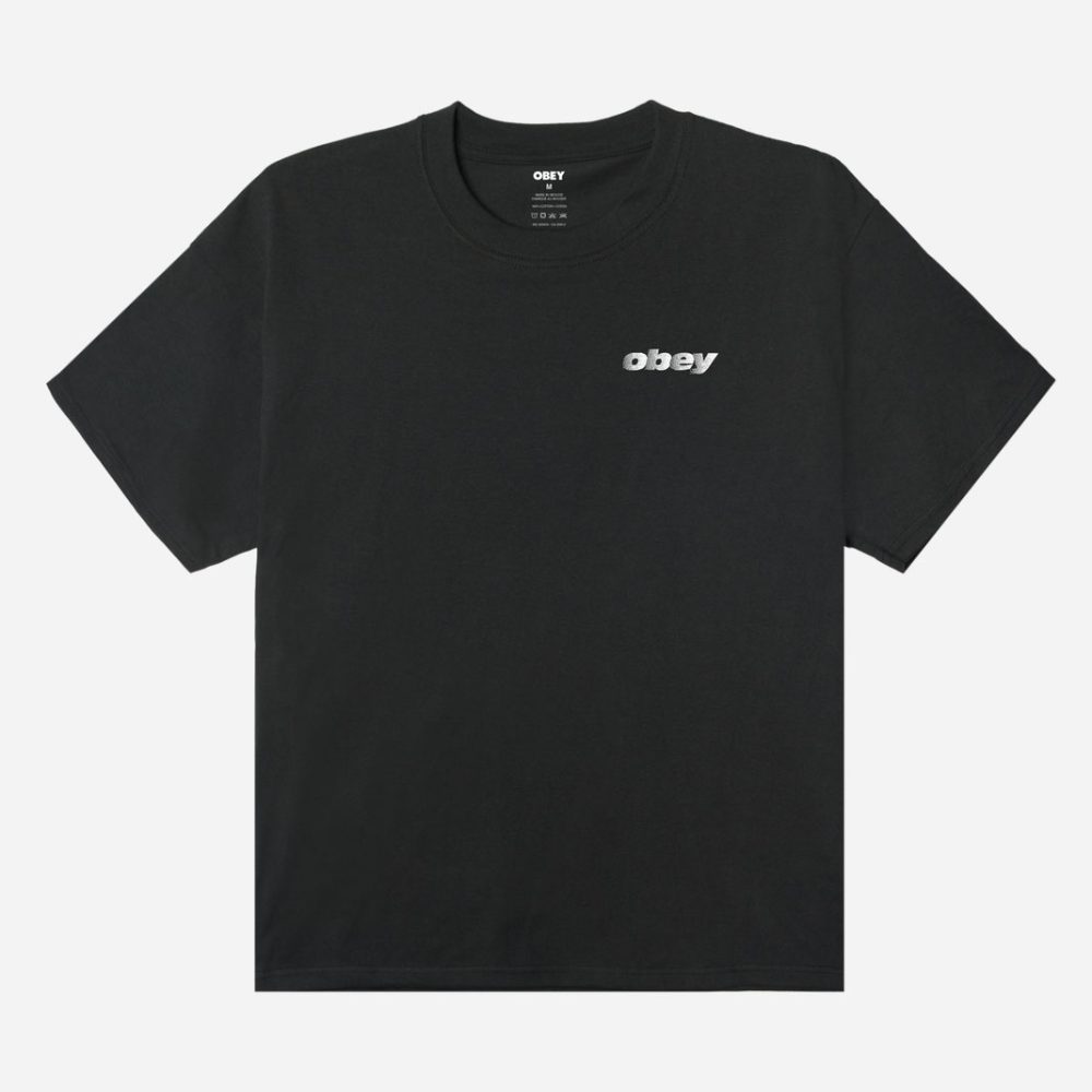 Obey Exports Heavyweight Box Tee - Vintage Black