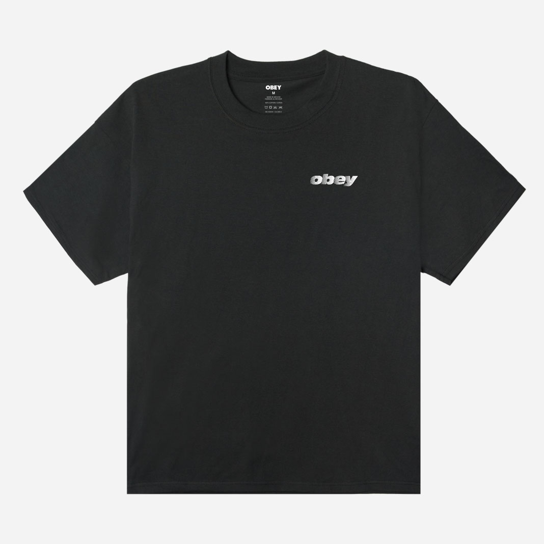 Obey Exports Heavyweight Box Tee - Vintage Black