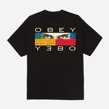 Obey Eyes Open Classic Tee - Black Obey Eyes Open Classic Tee - Black