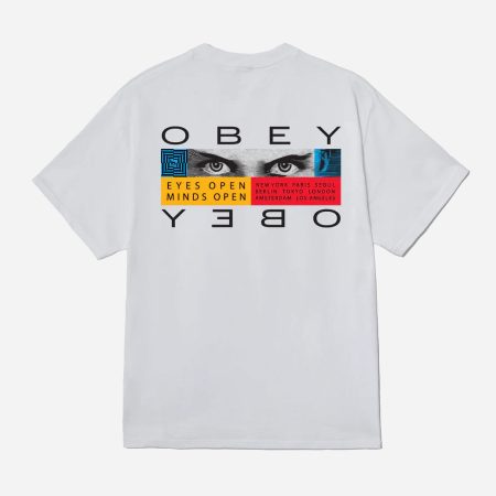 Obey Eyes Open Classic Tee - White Obey Eyes Open Classic Tee - White