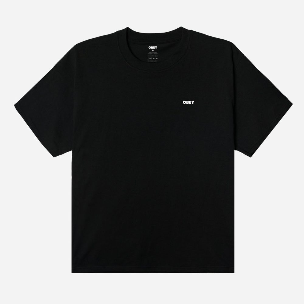 Obey Heat Map Icon Heavyweight Box Tee - Black