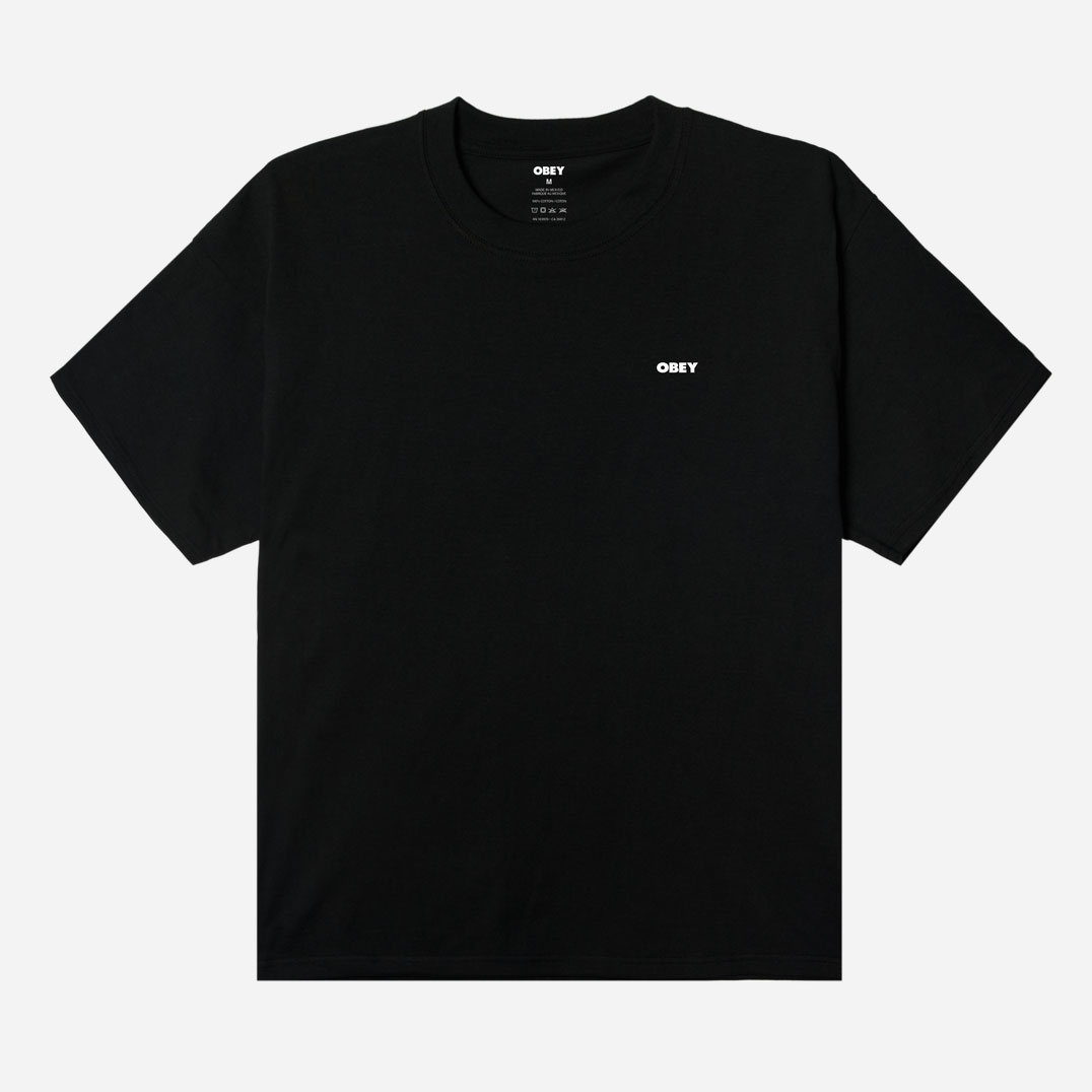 Obey Heat Map Icon Heavyweight Box Tee - Black