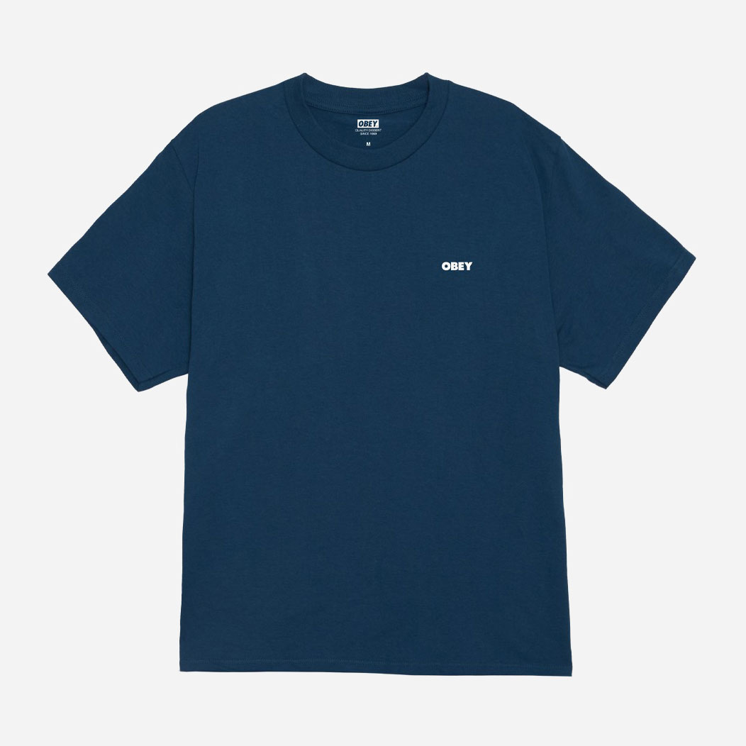 Obey Knowledge Is Power Classic Tee - Harbor Blue