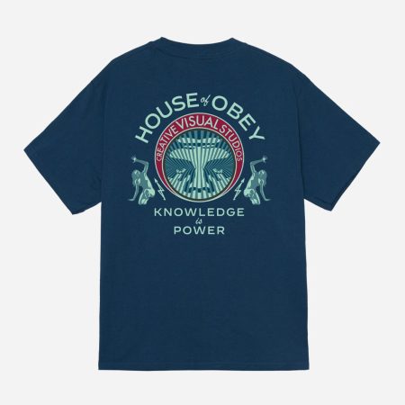 Obey Knowledge Is Power Classic Tee - Harbor Blue Obey Knowledge Is Power Classic Tee - Harbor Blue